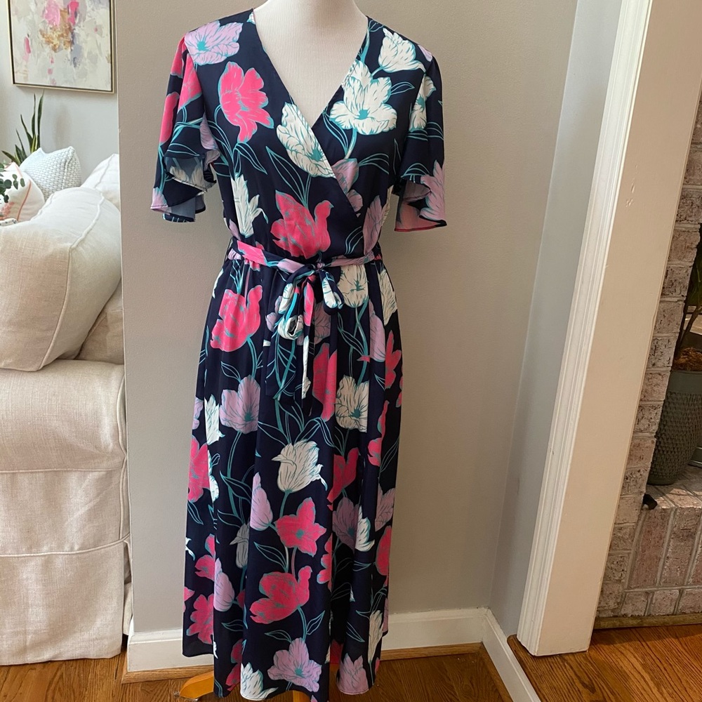 Jude Connolly Camille tulip midi dress M